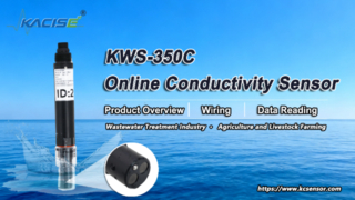 Ikhtisar sensor Konduktivitas Online KWS-350C, Pengkabelan & Pembacaan Data