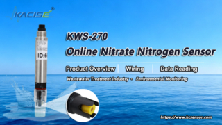 Ikhtisar Sensor Nitrogen Nitrat Online KWS-270, Pengkabelan & Pembacaan Data