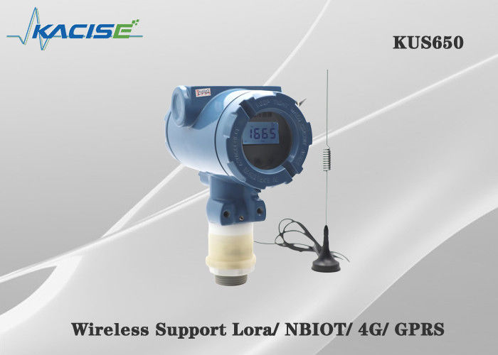 KUS650A Sensor Tingkat Ultrasonik Nirkabel Jangkauan 3M dengan Perlindungan IP68 dan Output 4G/Lora/GPRS/NB untuk Pengukuran Tingkat Cairan