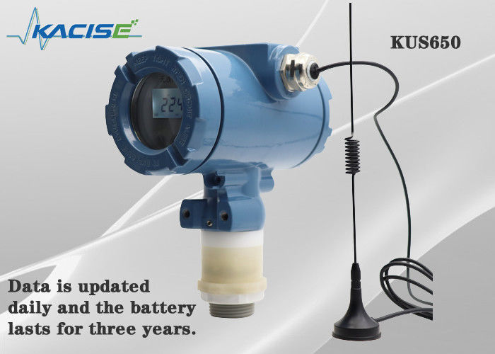 KUS650A Sensor Tingkat Ultrasonik Nirkabel Jangkauan 3M dengan Perlindungan IP68 dan Output 4G/Lora/GPRS/NB untuk Pengukuran Tingkat Cairan