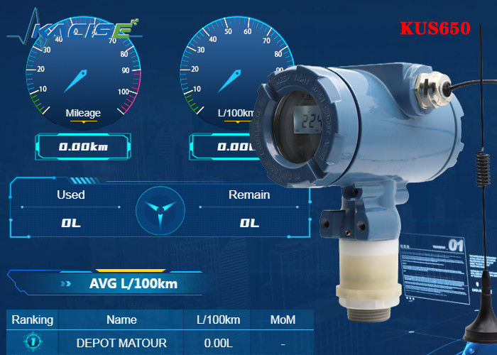 KUS650A Sensor Tingkat Ultrasonik Nirkabel Jangkauan 3M dengan Perlindungan IP68 dan Output 4G/Lora/GPRS/NB untuk Pengukuran Tingkat Cairan