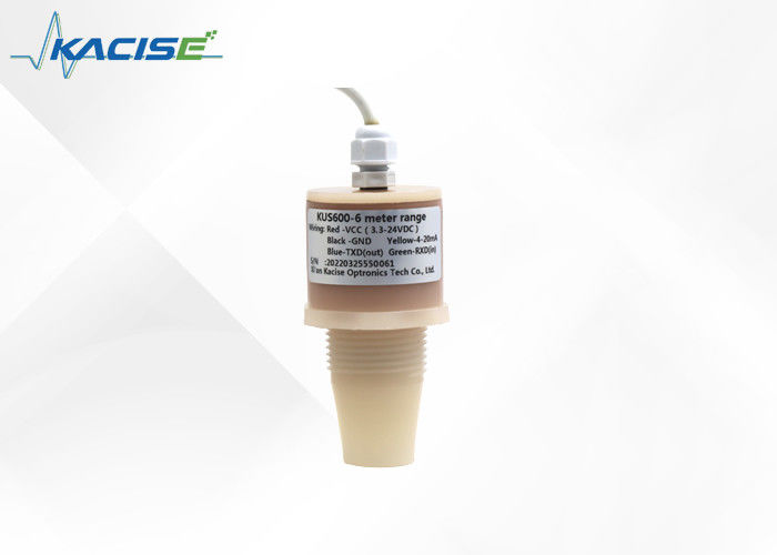 Sensor Tingkat Ultrasonik PVDF tahan korosi KUS dengan presisi tinggi dan kompensasi suhu