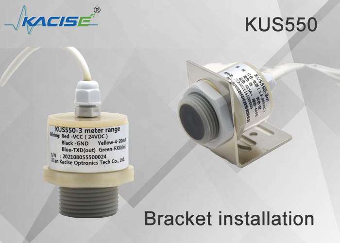 KUS550 Waterproof Ultrasonic Air - level Meter dengan rentang pengukuran 0,25m sampai 3m