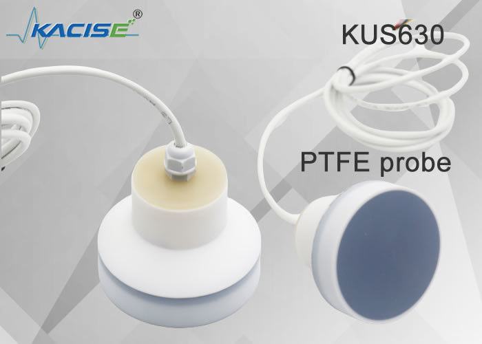 12 Meter Range PVDF Material IP68 Perlindungan Sensor Tingkat Cairan Ultrasonik untuk Aplikasi Industri