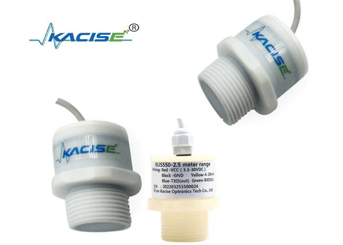 KUS550 PTFE Waterproof Ultrasonic Level Sensor dengan RS485 Output dan 3m Range Measurement