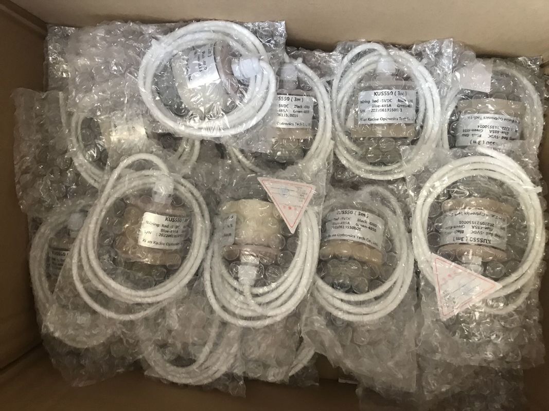 KUS550 PTFE Waterproof Ultrasonic Level Sensor dengan RS485 Output dan 3m Range Measurement