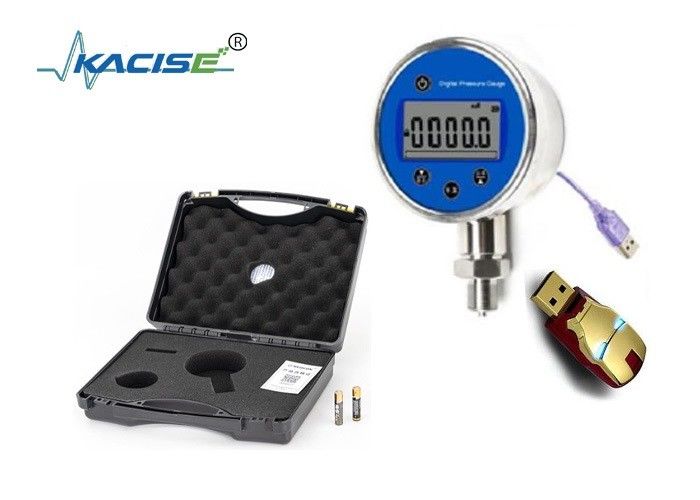Keakuratan tinggi 0.02% Digital Pressure Gauge dengan perlindungan IP66 dan penyimpanan digital untuk 11000 titik data