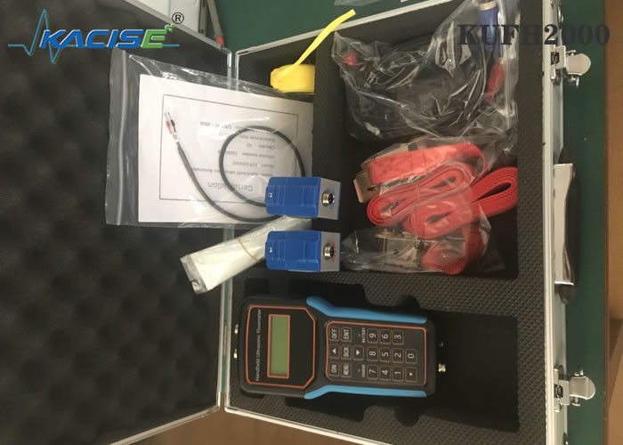 KUFH2000B Meter Aliran Ultrasonik Handheld dengan Fungsi Kartu SD untuk Pipa DN15-DN6000 dan Akurasi ± 1%