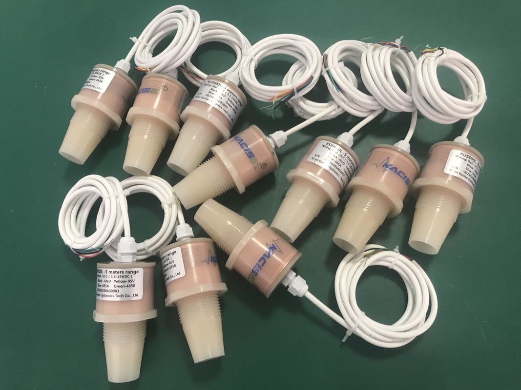 Sensor Tingkat Ultrasonik Akurasi Tinggi 12V dengan Output RS485 dan Tahan Air IP68 untuk Pengukuran Tingkat Tangki Air