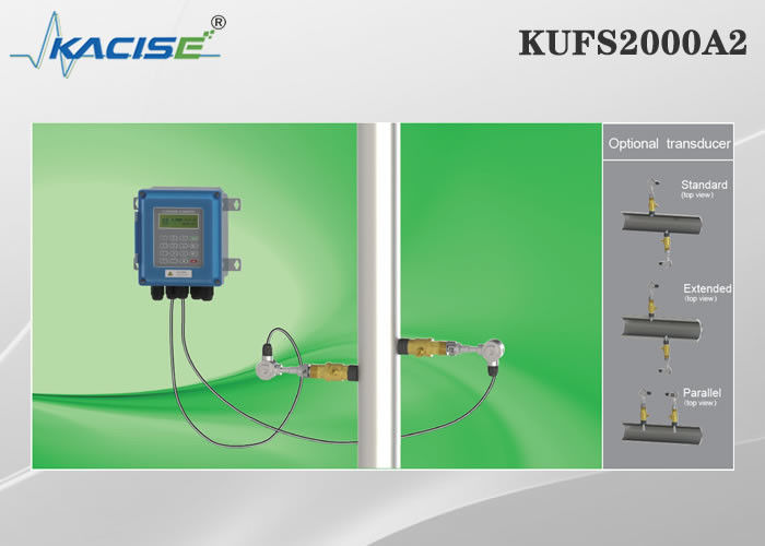 KUFS2000A2 Wall Mount Insertion Ultrasonic Flow Meter untuk Pipe DN50-DN6000 dengan Pengukuran Bidirectional dan RS485 Modbus Interface