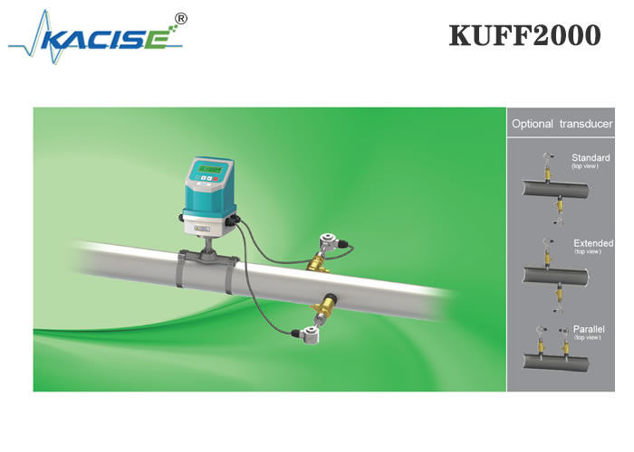 KUFF2000 Fixed Insertion Ultrasonic Flow Meter dengan akurasi ± 1% untuk Ukuran Pipa DN50-DN6000 dan Pengukuran Dua Arah