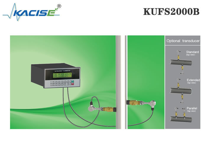 KUFS2000B Panel Mount Insertion Ultrasonic Flow Meter dengan akurasi ± 1% untuk pipa DN50-DN6000 dan RS485 Modbus Interface
