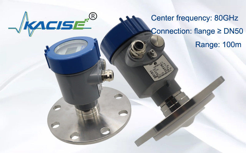 KACISE OEM 80GHz Radar Level Sensor dengan output 4-20mA dan perlindungan IP67 untuk pengukuran tingkat tinggi