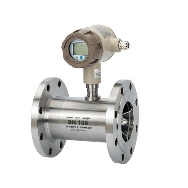 Meter Aliran Turbin SS316 Presisi Tinggi dengan Output 4-20mA untuk Minyak Bakar dan Pengukuran Digital