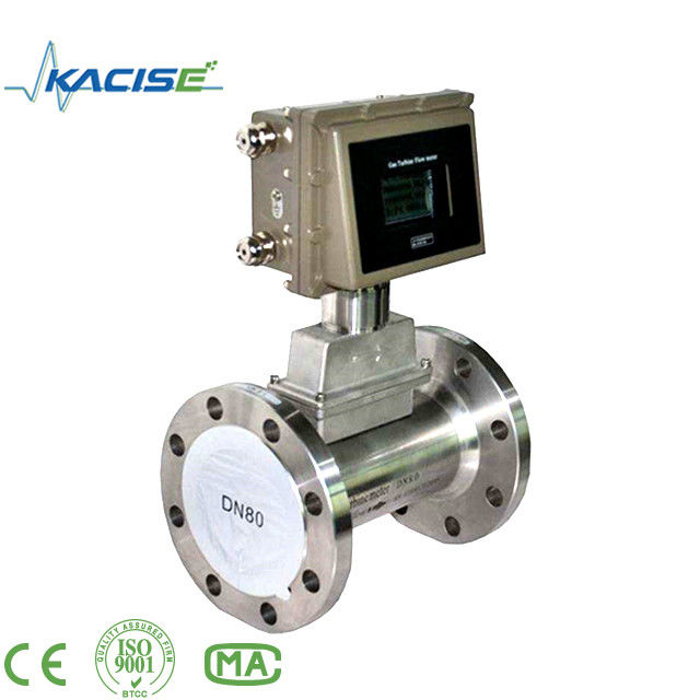 SS304 Turbine Flow Meter dengan akurasi ±1,5% dan ExdIIBT6 Buktinya terhadap ledakan untuk pengukuran gas alam dan LPG