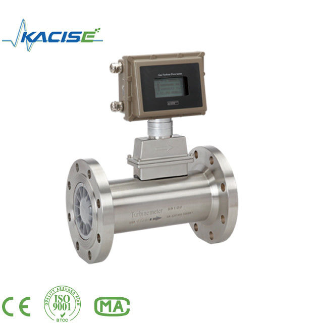SS304 Turbine Flow Meter dengan akurasi ±1,5% dan ExdIIBT6 Buktinya terhadap ledakan untuk pengukuran gas alam dan LPG