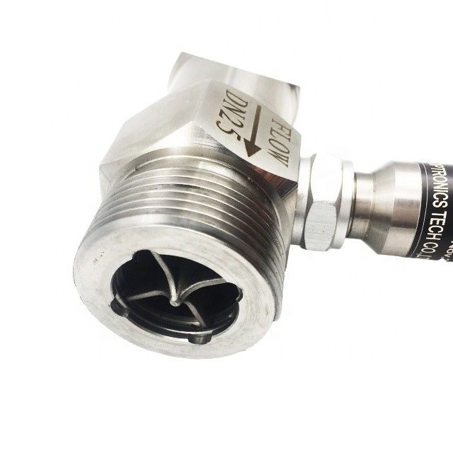 SS304/SS316 Turbin Flow Meter dengan Kecepatan Tinggi dengan Sambungan Flange/Thread/Sanitary untuk Jus dan Bir