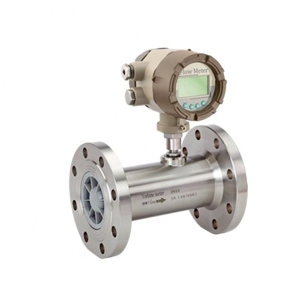SS304/SS316 Turbin Flow Meter dengan Kecepatan Tinggi dengan Sambungan Flange/Thread/Sanitary untuk Jus dan Bir