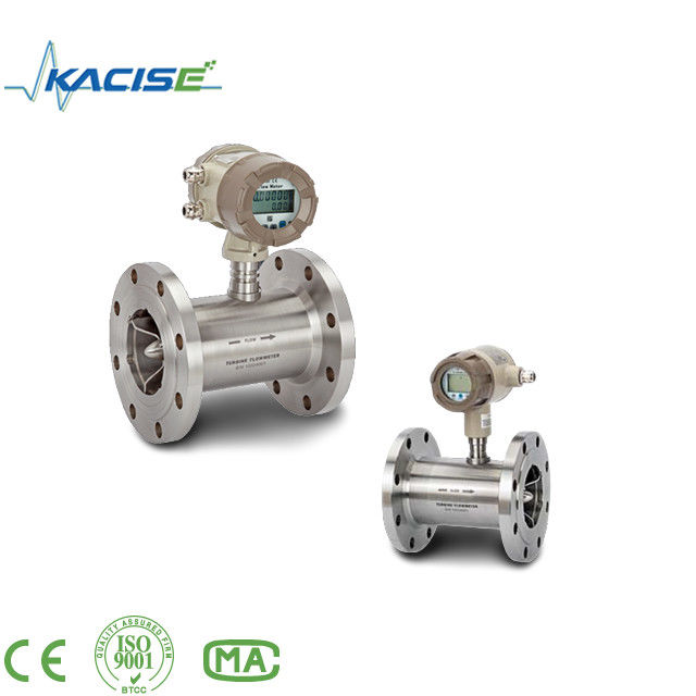 Keakuratan Tinggi ± 0,2% Keakuratan Turbine Flow Meter dengan bahan SS316L dan perlindungan IP65 untuk minyak bensin alkohol