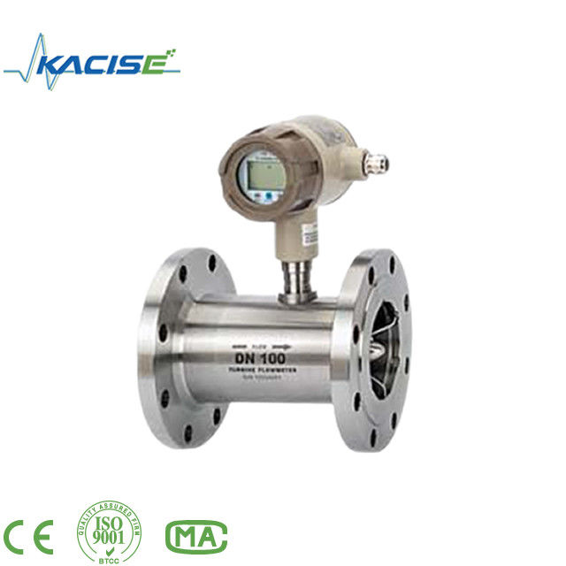 Keakuratan Tinggi ± 0,2% Keakuratan Turbine Flow Meter dengan bahan SS316L dan perlindungan IP65 untuk minyak bensin alkohol