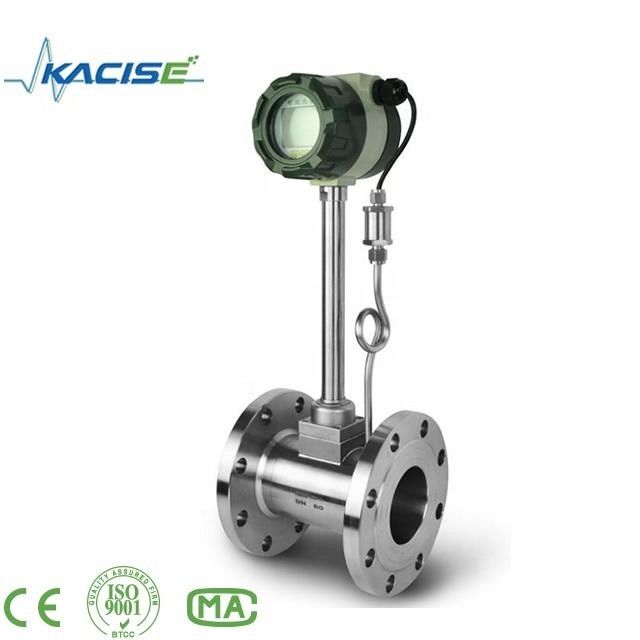 Perlindungan IP68 Vortex Flow Meter Baja Rinsing dengan Keakuratan 1,0% untuk Pengukuran Uap dan Cairan