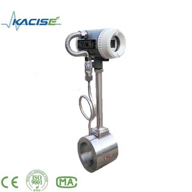 Perlindungan IP68 Vortex Flow Meter Baja Rinsing dengan Keakuratan 1,0% untuk Pengukuran Uap dan Cairan