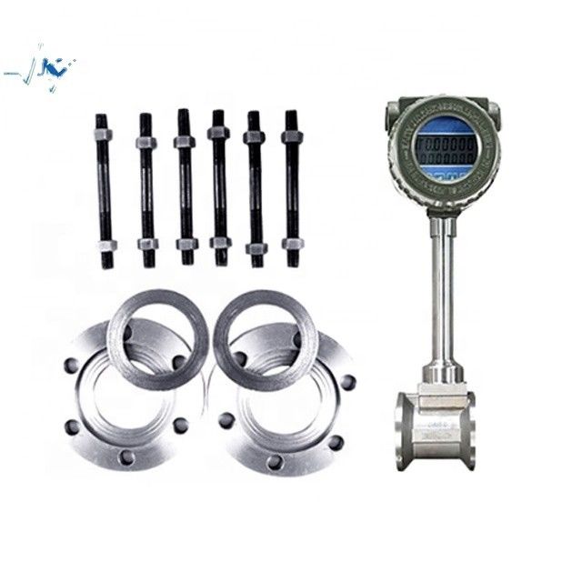 RS485 Biogas Vortex Flow Meter dengan Sambungan Flange Clamp untuk Pipa DN15-DN1800mm