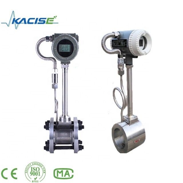 RS485 Biogas Vortex Flow Meter dengan Sambungan Flange Clamp untuk Pipa DN15-DN1800mm