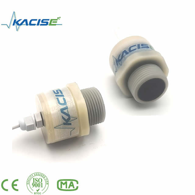 2.5m Range Sensor Ultrasonik Ukuran Kecil dengan Multiple Output dan Corrosion Resistant PVDF Housing