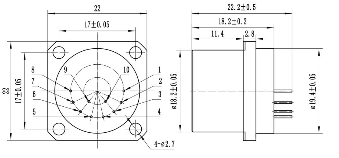 Akselerometer Kuarsa Fleksibel Presisi Tinggi Miniaturisasi dengan ± 60g Scope untuk Sistem Navigasi Inersia