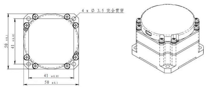 Giroskop serat optik dan sensor kecepatan sudut dengan rentang dinamis ±900°/s, berjalan acak ≤0,01°/h^1/2, dan bias drift ≤0,3°/h untuk sistem inersia