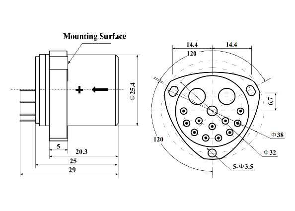 Sensor akselerometer dengan linearitas ≤10 μg/g2