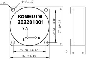 Suhu Operasi -40 ̊+65°C RS422 Sensor Gyroscope Dengan Keakuratan Data yang Ditingkatkan Dan Resistensi Getaran