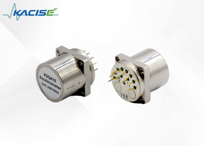 Resolusi <5μg Sensor akselerometer untuk puncak getaran sinus 15g@20Hz ~ 2000Hz