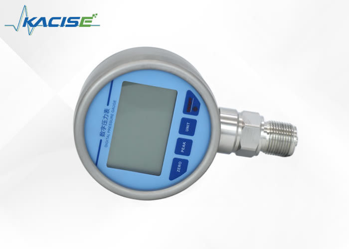 Stainless Steel 304 Digital Oil Pressure Gauge dengan IP65 Waterproof dan Fluor Rubber Sealing Ring