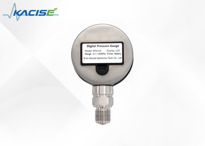 Filled Cairan Presisi Digital Pressure Gauge Dengan Fluor Rubber Seal Ring Untuk Pengukuran Tekanan