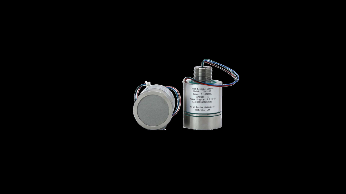 Kompak Low Power Metane Gas Detector Sensor Dengan 0.2% VOL Deteksi Batas Berat Produk 255g