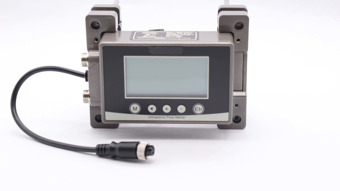 Modbus RS485 Komunikasi Ultrasonik Aliran Meter dengan Clamp-On Desain dan 256 * 128 Backlit LCD