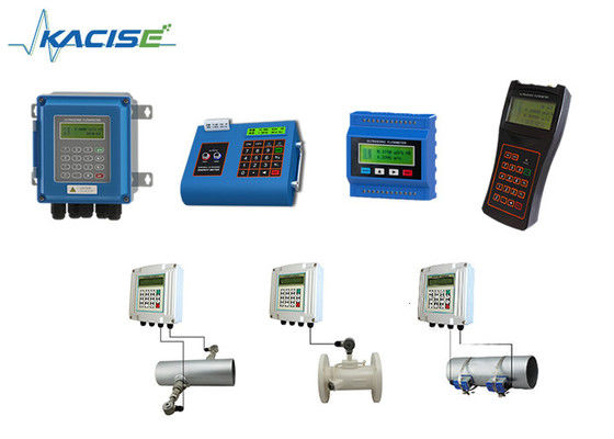 Panel dipasang Ultrasonik Aliran Meter dengan Dual Power Supply RS485 Komunikasi dan 15 ~ 6000mm Pipe Diameter