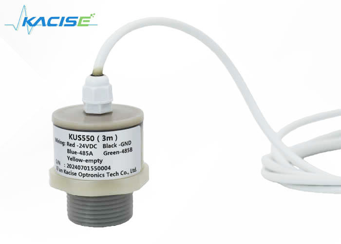 KUS550 Ultrasonik Level Meter dengan 3m Range RS485 Output dan IP68 Grade untuk deteksi tingkat yang akurat