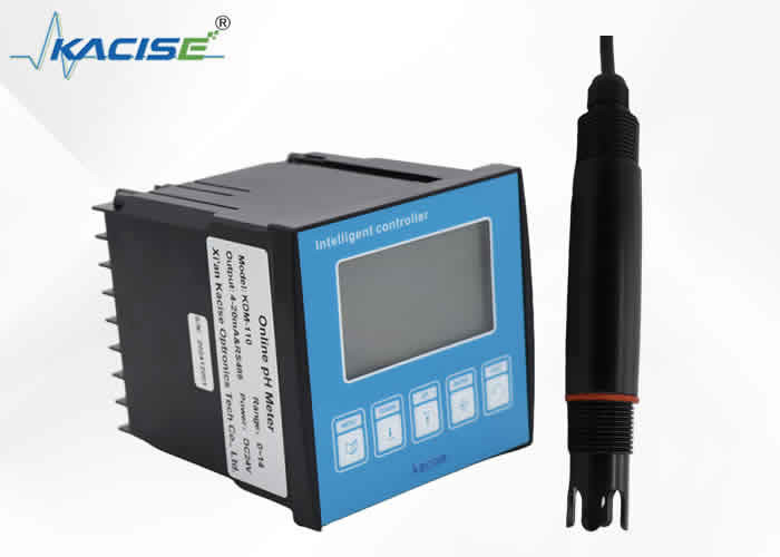 Tinggi KDM-110 Online PH Meter dengan Kompensasi Suhu 0-99.9C PH dan Resolusi 0.1C