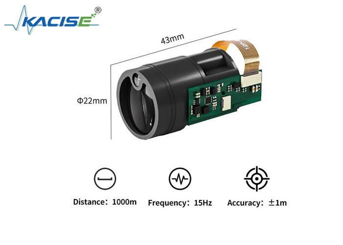Outdoor Long Distance Laser Radar Ranging Module dengan Keakuratan Absolute ±1m dan 1000m Range