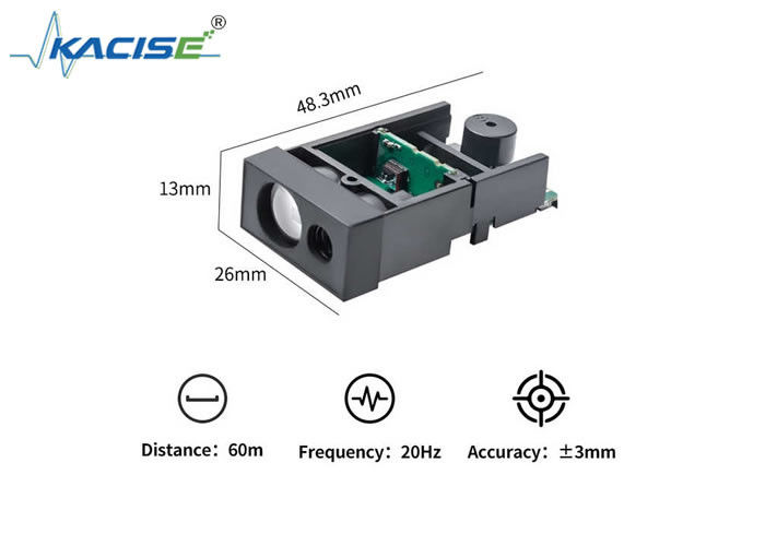 LSBM-60 High-Precision ITOF Laser Ranging Module dengan Akurasi ±3mm dan Jangkauan Deteksi 60m Menggunakan Laser Merah Terlihat 635nm