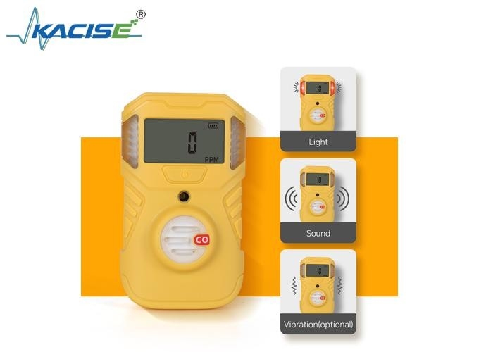 KSBH-BX101 Detektor Gas Tunggal dengan Layar Segmen LCD IP67 Perlindungan Menyimpan 50 Acara Alarm 90dB 10cm Suara Alarm