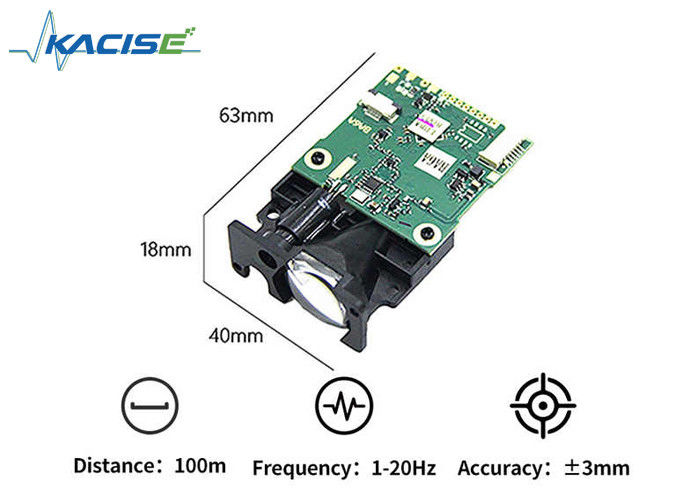 LSBM-100 Industrial Automation Laser Ranging Module dengan 100m Measuring Range ±3mm Keakuratan dan 20Hz Update Frequency
