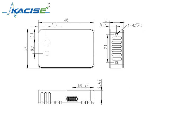 KL3A-05U Fasilitas Pendidikan 3D Solid-State Lidar dengan Laser Kelas 1 dan Protokol USB 2.0 untuk Transfer Data yang Aman dan Efisien