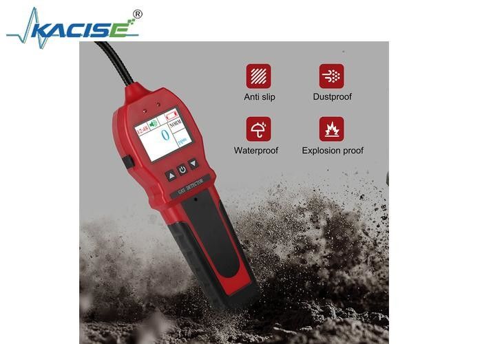 Detektor kebocoran gas KLBH90E dengan baterai 1800mAh, waktu pengisian 6 jam-8 jam, dan alarm suara, visual, dan getaran untuk konstruksi kota