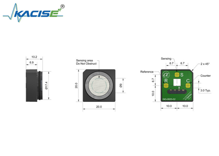COH-H2 Carbon Monoxide And Hydrogen Sulfide Gas Detector Sensor Dengan Sensitivitas 1000 Range
