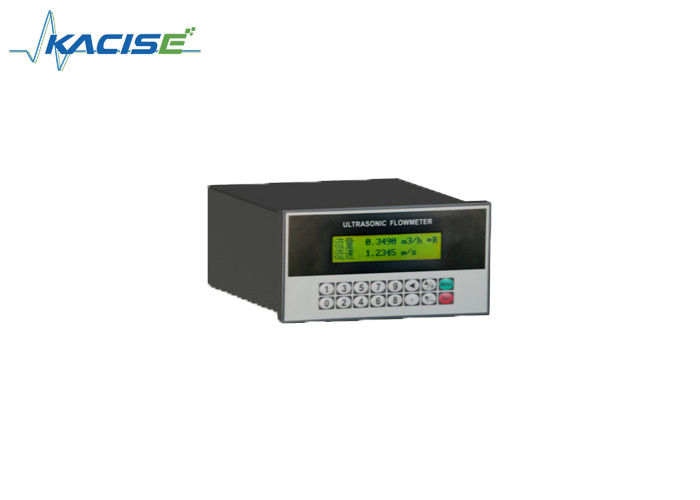 Panel dipasang Ultrasonik Aliran Meter dengan Dual Power Supply RS485 Komunikasi dan 15 ~ 6000mm Pipe Diameter