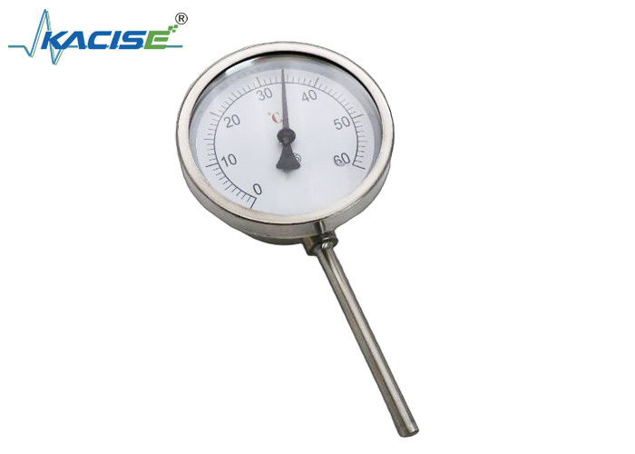 Termometer Bimetal Stainless Steel 304/316 dengan Panjang Batang yang Dapat Disesuaikan dan Sertifikasi EN 13190 atau ASME B40.3
